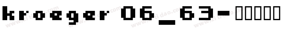 kroeger 06_63字体转换